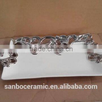 Stocklot Silver Vase Ceramic, Stoneware Plate , Bowl Home Decoration photo-4