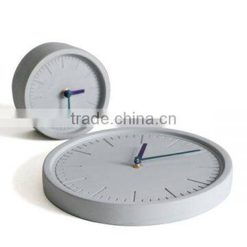 Mini Plain Concrete Table Decoration Bare Concrete Desktop Clock photo-5