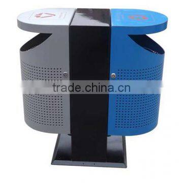 Arlau Metal Steel Recycling Bin 2 Compartments photo-3