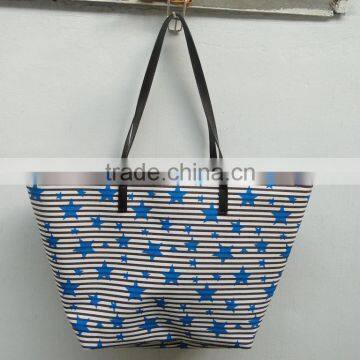 Fashion Canvas Bag With Star Pattern photo-2