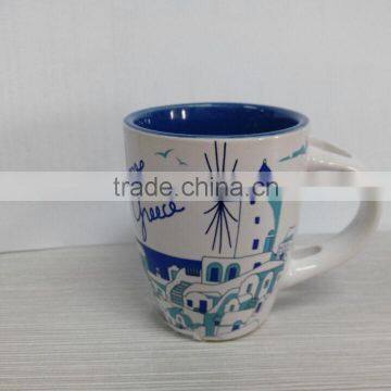 Belly-shape Mug With Decal,different Color Inside and Outside photo-3