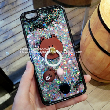 Cute Cartoon Cell Phone Cover Soft Tpu Shell Silicone Mobile Phone Cases for IPhone7/7Plus/6/6s/6plus/6splus Ring Holder photo-2