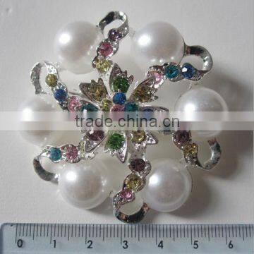 Diamond-encrusted Lapel Pins Pearl Brooches Hijab Pins Scarf Pins Female Pashmina Brooches photo-2