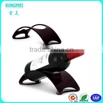 Custom Hot Bending Single Wine Bottle Display Holder on Desk for Stores photo-2