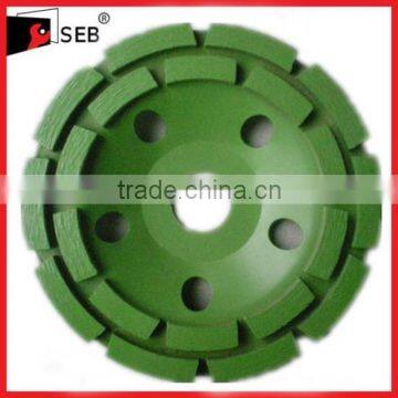 Diamond tool double row diamond grinding cup wheel