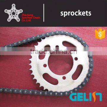 CD70 OEM color packing box motorcycle driving chain and sprocket kits