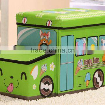 Bus Shape Storage Boxes,non Woven Fabric Storage Box Storage Bins,collapsible Foldable Storage Packing Box With Lid and Handle photo-4