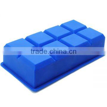 FDA Square Shape 8pcs Silicone Ice Molds photo-4