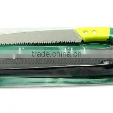 Carbon steel pruning hand garden saw with sheath with high quality