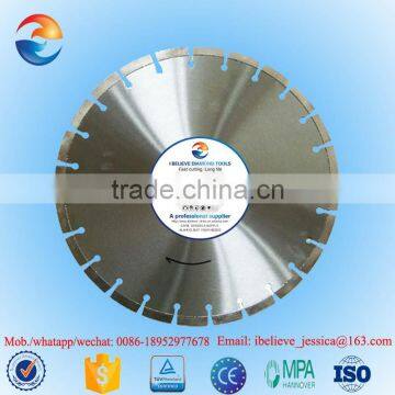 Laser welded arix segment concrete cutting saw blade