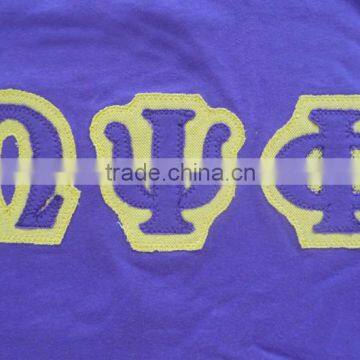 Custom Made Embroidery Patches Single Jersey Cotton Tee Shirts photo-2