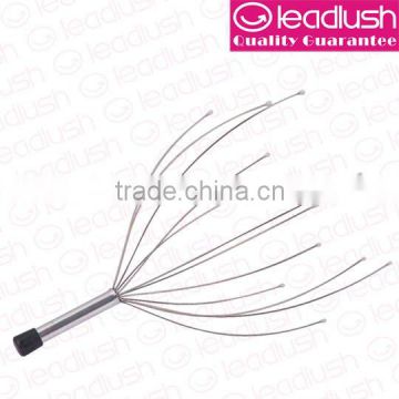 Silver Handel with PVC cap on top, Head Massager