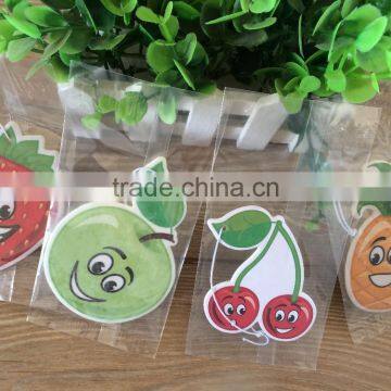 2018 cheapest fruits paper air fresher /freshener/freshner for dollar store