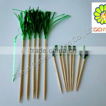 china supplier cocktail umbrella decor wooden toothpick