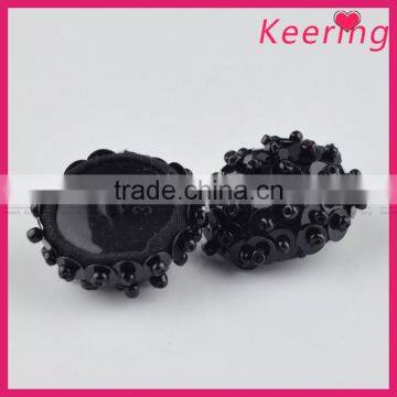 Wholesale Vogue Small Size Black Decorative Buttons Accessory Button for Clothing WBKA-298 photo-4