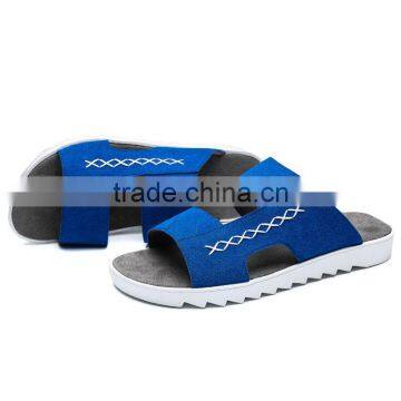 Fashion Summer Adults Leather Slippers Shoes for Male, Men Casual Slippers Good Quality From Jinjiang Factory photo-6