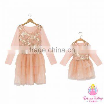Wholesale Mother and Daughter Matching Dresses Mommy and me Clothing photo-3