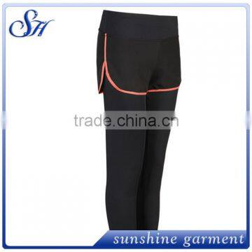 2017 Latest Design Running Fitness False Two-piece Pants photo-4