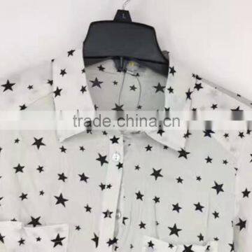 Ladies Garment Stock Lot Stars Full Print Branded Shirt photo-4