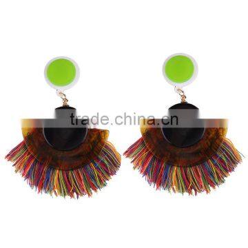 Bohemian Jewelry Arcylic With Tassel Drop Earrings photo-3