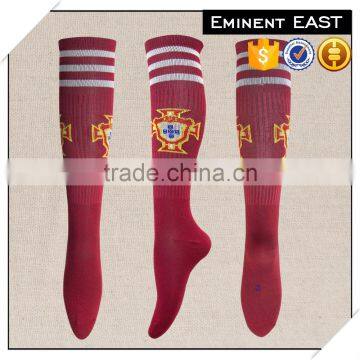 Latest Design Polyester Football Socks / Custom Logo Soccer Socks photo-3