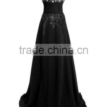 Hot sale Top quality Elegant Long Evening dress Celebrity western party dress O- neck with backless lady dress Fat women