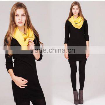 Wholesale cashmere knit infinity scarf for sexy young girl