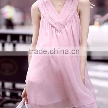 zm35711a summer fat women sleeveless chiffon dresses for pregnant