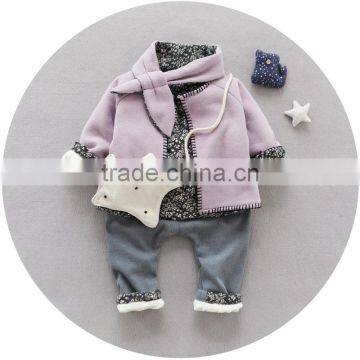 Newest Cotton Girls Clothing Sets Children Winter Warm Coat Leisure Kids Clothes photo-3