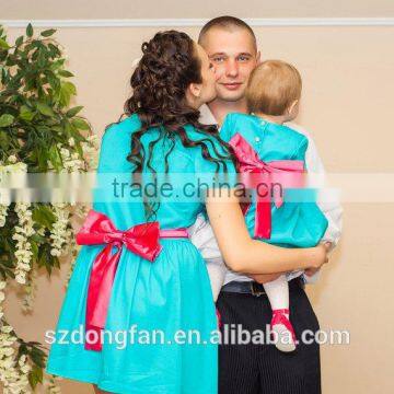 Summer Family Matching Clothing Short Sleeve/sleeveless Mother Daughter Matching Dress photo-5