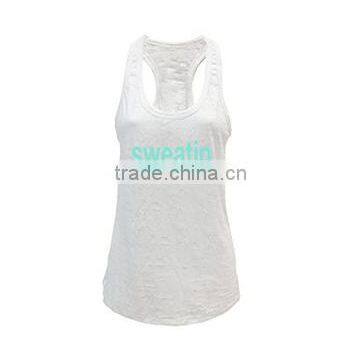 China supplier custom printing casual vest womens tank top gym clothing