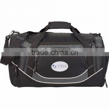 Dunes 22" Deluxe Sports Duffel Bag - has zippered U-shaped main compartment and comes with your logo.