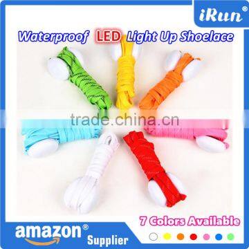 Light Up LED Shoelaces Flash Party Disco Shoe Laces Shoe Strings - LED Printing Shoelace Colourful Glowing Shoelace - 7 Colors