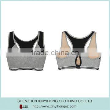Nylon/spandex Dry Fit Color Combination OEM Service Sports Bra