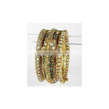 Designer Polki Bangles