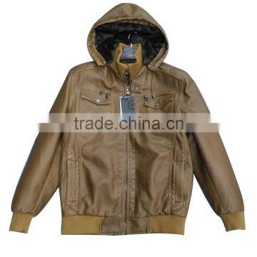 high quality winter mens pu leather jacket