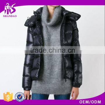 Shandao OEM fine style long sleeve polyester custom design ski coat