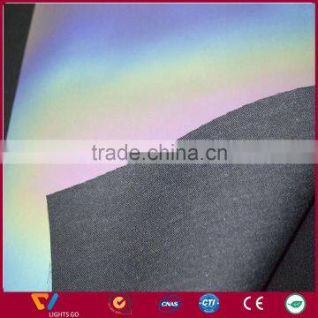 Newly Development Rainbow Color Reflective Material Fabric photo-3