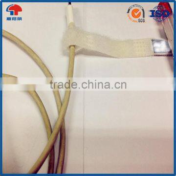 Reusable White P Shaped Self Lock Hook And Loop Cable Tie Logo Printed photo-3