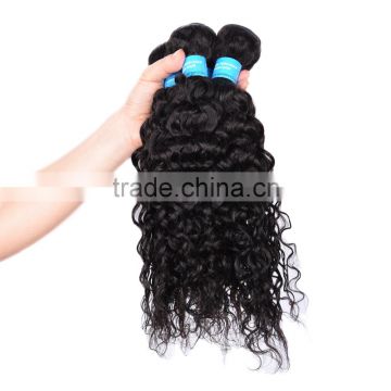 Natural And Beautiful cheap remy Water Wave virgin brazilian and Peruvian hair weave