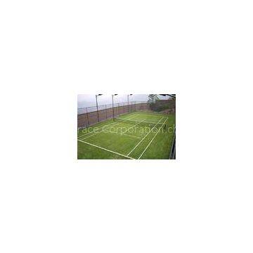 Fire-retardant Green Tennis Artificial Grass Yarn Count 6300Dtex