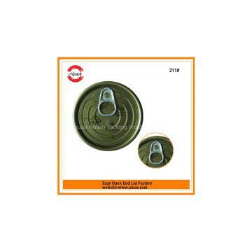 EOE 211/65mm tinplate partial open Lube can easy open lid manufacture