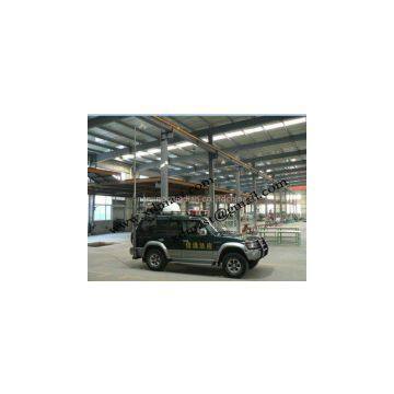 4.5m small portable lightweight camera poles and telescopic CCTV masts towers