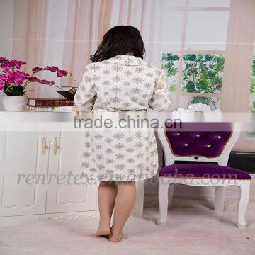 Colorful Micro Polar Fleece for Girls Bathrobe photo-6