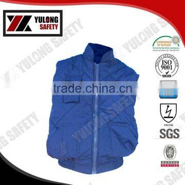 100% Cotton EN1149 Certification High Quality Short Delivery Time Anti-Static Safety Vest photo-4