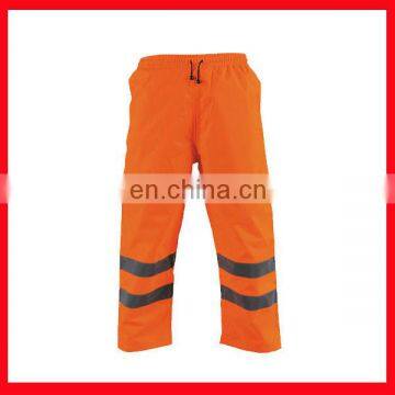 windproof waterproof breathable track pants/high visibility reflective tape work pants