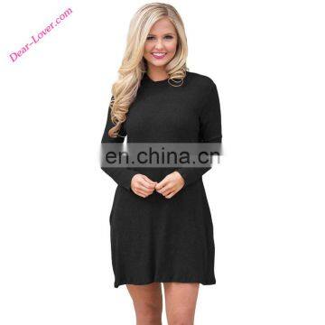 New Fashion Ladies long sleeve high neck women sweater dresses