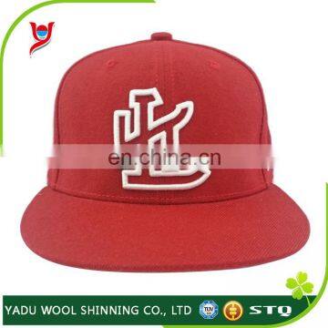 2017 new design high quality high crown best sold red snapback caps