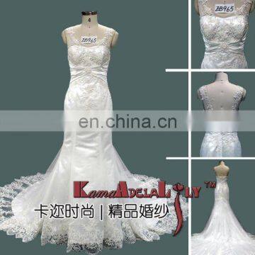 EB965 mermaid long train one-piece top quality lace wedding dress wedding dresses party dress