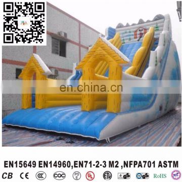 New inflatable christmas slide, kids winter inflatable bouncer,snow theme slide for winter